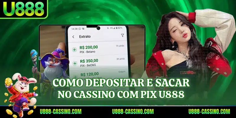 Como depositar e sacar no cassino com pix U888