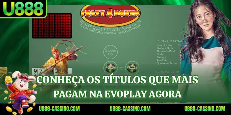 Conheça os títulos que mais pagam na Evoplay agora