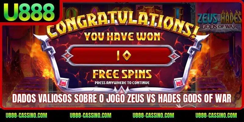 Dados valiosos sobre o jogo Zeus vs Hades Gods of War