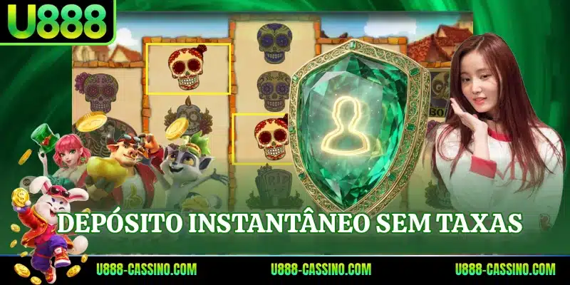 Depósito instantâneo sem taxas