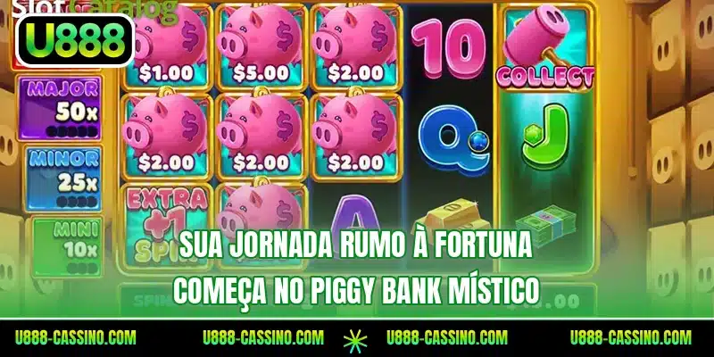 Sua jornada rumo à fortuna começa no Piggy Bank místico
