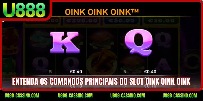 Entenda os comandos principais do slot Oink Oink Oink