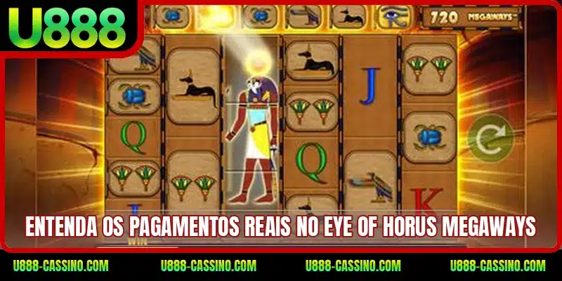 Entenda os pagamentos reais no Eye of Horus Megaways