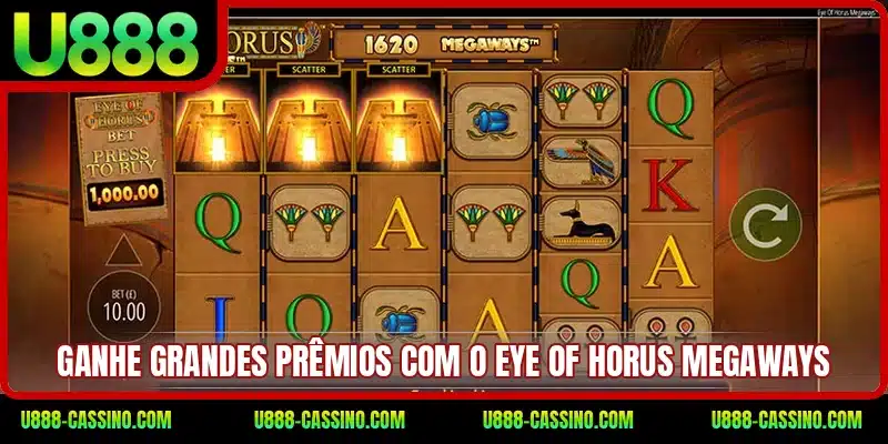 Ganhe grandes prêmios com o Eye of Horus Megaways