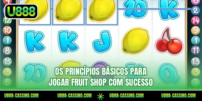 Os princípios básicos para jogar Fruit Shop com sucesso