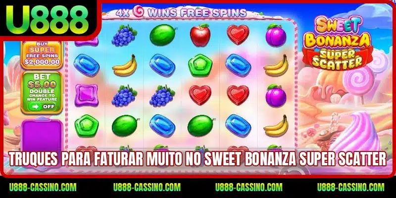 Truques para faturar muito no Sweet Bonanza Super Scatter