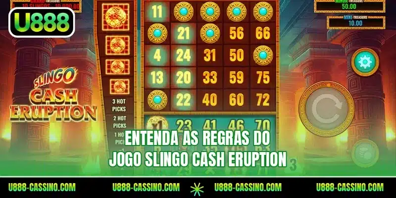 Entenda as regras do jogo Slingo Cash Eruption