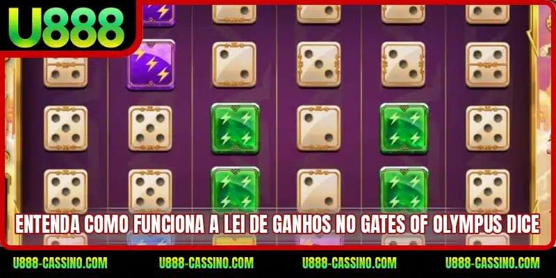Entenda como funciona a lei de ganhos no Gates of Olympus Dice